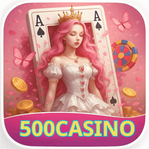 Imagem promocional da 500CASINO mostrando a plataforma e suas vantagens